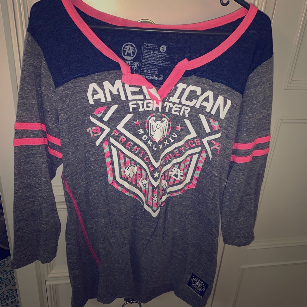 American Fighter 3/4 sleeve shirt